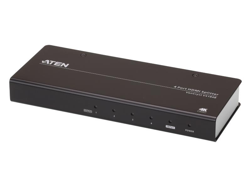 Aten VS184B-AT-G 4-Poorts HDMI-Splitter Zwart