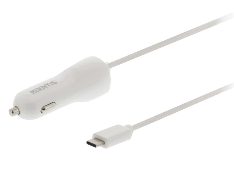 Sweex CH-010WH Autolader 1 3.0 A USB-C Wit