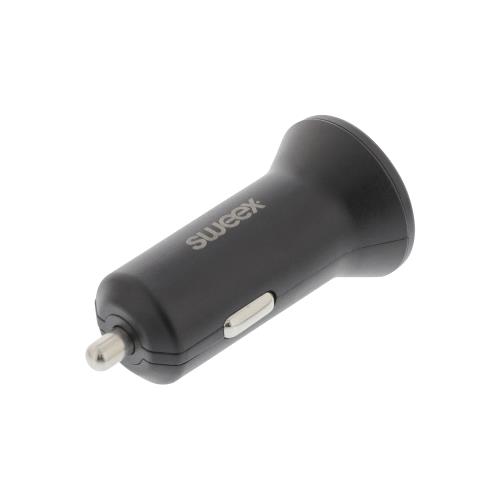Sweex CH-012BL Autolader 2 4.8 A 2x USB Zwart
