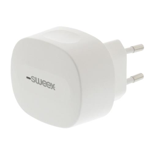 Sweex CH-002WH Lader 2 - Uitgangen 3.4 A USB / USB-C Wit