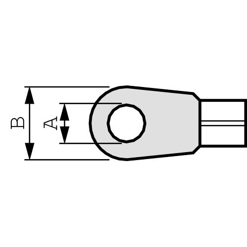 RND Connect RND 465-00109 Ring cable lug 3.2 mm 0.2...0.5 mm²