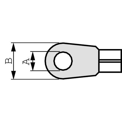 RND Connect RND 465-00114 Ring cable lug 6.4 mm 4...6 mm²