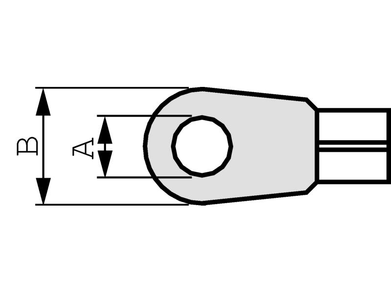 RND Connect RND 465-00118 Ring cable lug 6.4 mm 8 mm²