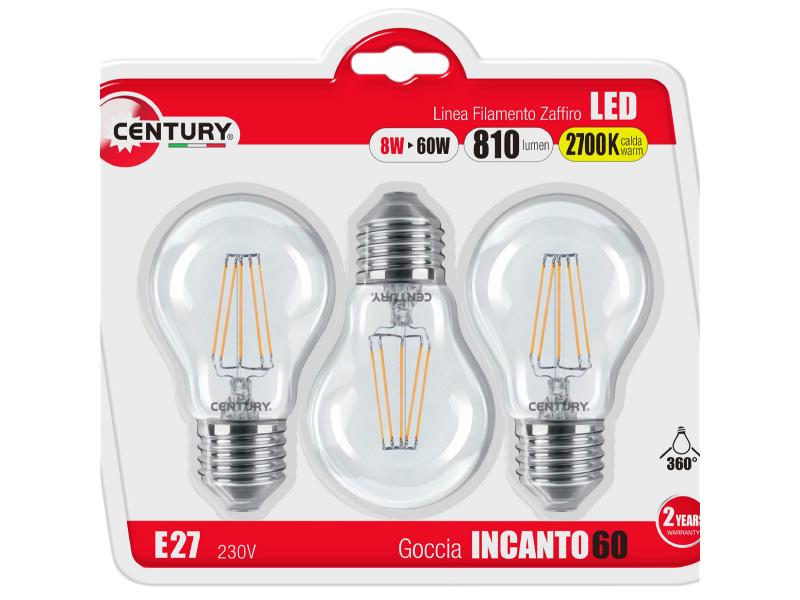 Century BOX3ING3-082727 Retro LED-Filamentlamp E27 8 W 810 lm 2700 K