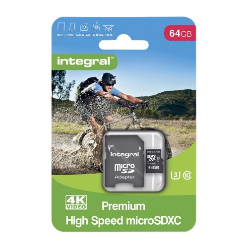 Integral INMSDX64G10-9590-4K SDHC Geheugenkaart UHS-I 64 GB