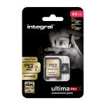 Integral INSDX64G10-9590-4K SDHC Geheugenkaart UHS-I / 3 65 GB