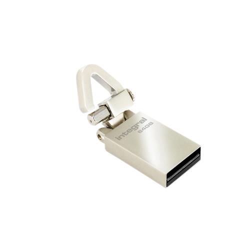 Integral INFD64GBTAG USB Stick 64 GB Zilver