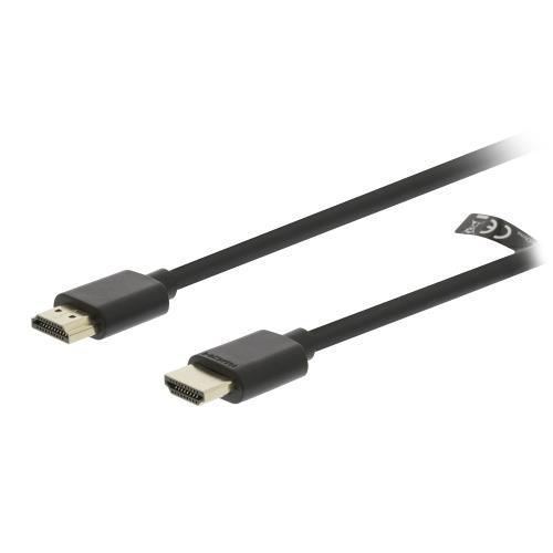Valueline VGVT34001B10 High Speed HDMI kabel met Ethernet HDMI-Connector - HDMI-Connector 1.0 m Zwart