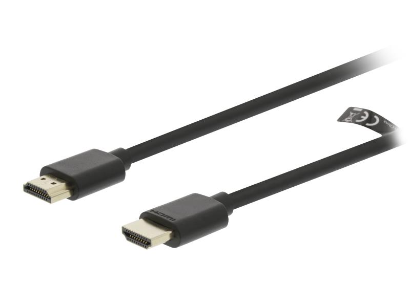 Valueline VGVT34001B20 High Speed HDMI kabel met Ethernet HDMI-Connector - HDMI-Connector 2.0 m Zwart