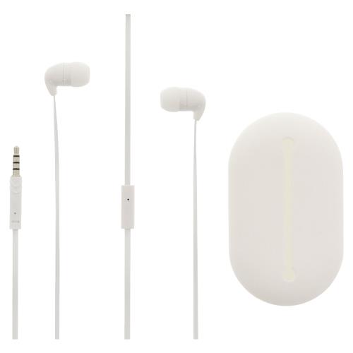 Sweex SWHSIEF100WH Headset Platte Kabel In-Ear 3.5 mm Bedraad Ingebouwde Microfoon 120 cm Wit