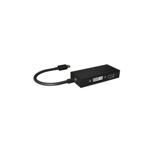 ICY BOX IB-AC1032 DisplayPort Adapter Mini-DisplayPort - HDMI / DVI-D / VGA Zwart