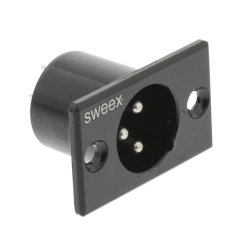 Sweex SWOP15910B Connector XLR 3-Pin Male Vernikkeld Zwart