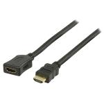 Valueline VGVP34090B50 High Speed HDMI kabel met Ethernet HDMI-Connector - HDMI Female 5 m Zwart