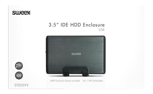 Sweex ST022V2 Sweex 3,5" IDE HDD-behuizing USB