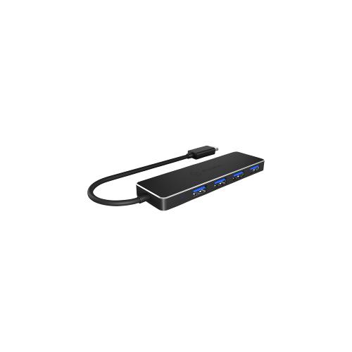 ICY BOX IB-HUB1410-C3 4 Poorten Hub USB 3.0 Zwart