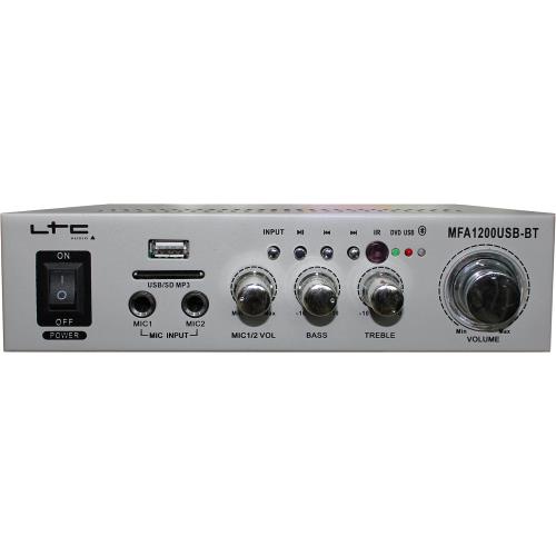 LTC Audio MFA1200USB-BT-SI Karaoke versterker 2 x 50w (0)