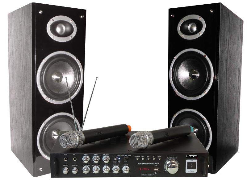 LTC Audio KARAOKE-STAR3-WM Karaoke set met digital display, bluetooth & 2 vhf microfoons (0)