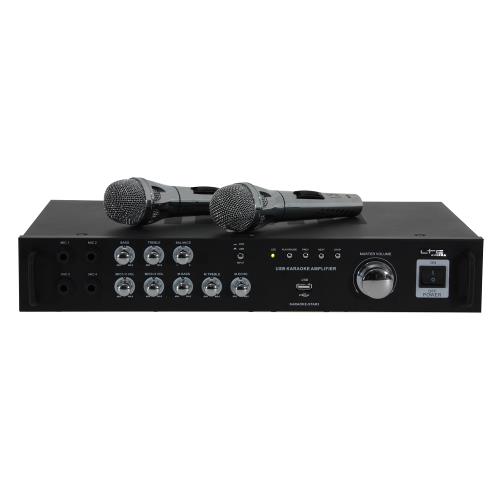 LTC Audio KARAOKE-STAR3-WM Karaoke set met digital display, bluetooth & 2 vhf microfoons (1)