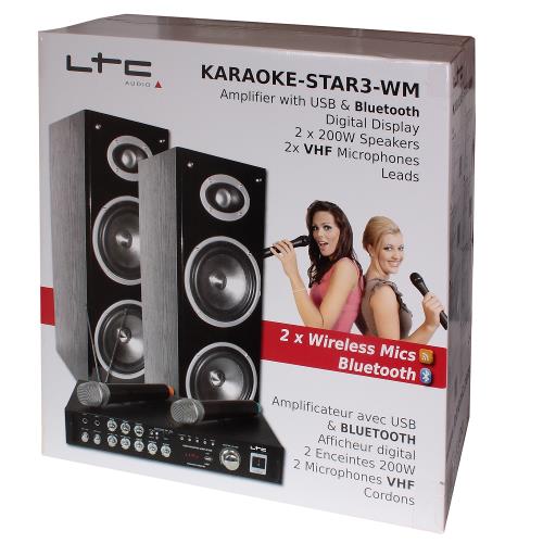 LTC Audio KARAOKE-STAR3-WM Karaoke set met digital display, bluetooth & 2 vhf microfoons (3)