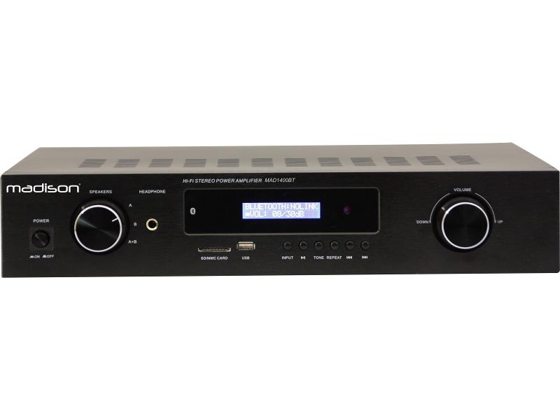 Madison MAD1400BT-BK Hifi stereo versterker (0)