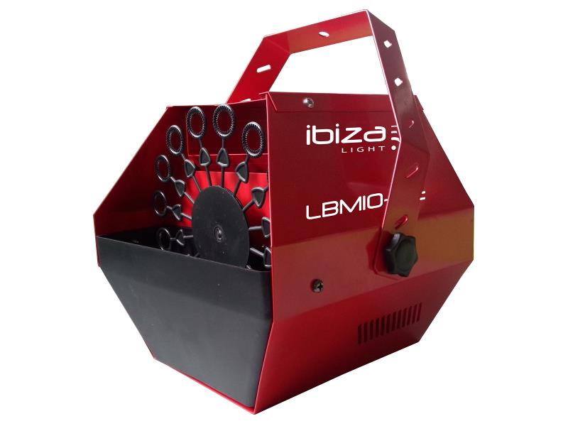 Ibiza Light LBM10-RE Draagbare bellenblaasmachine rood (0)