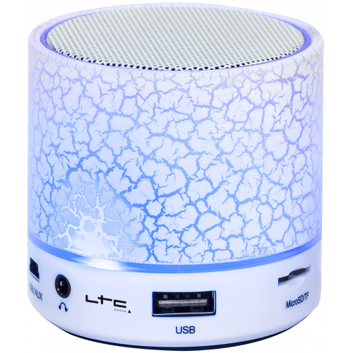 LTC Audio Freesound-mini-wh wit bluetooth luidspreker met usb, led