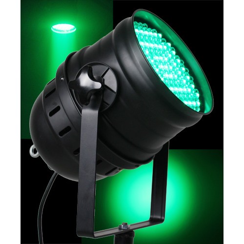 Ibiza Light LP64LED-PROMO Dmx gestuurde led par64 projector groen