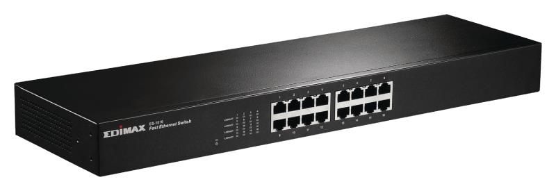 Edimax ES-1016 16-Port Fast Ethernet Rack-mount Switch