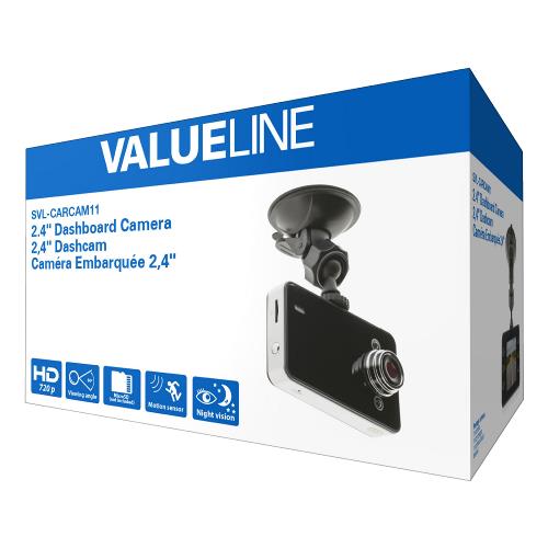 Valueline SVL-CARCAM11 2.4 " Dashboard-Camera 1280x720