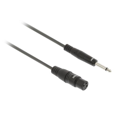 Sweex SWOP15120E15 XLR Mono Kabel XLR 3-Pins Female - 6.35 mm Male 1.5 m Donkergrijs