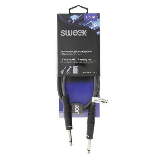 Sweex SWOP23000E15 Mono Audiokabel 6.35 mm Male - 6.35 mm Male 1.5 m Donkergrijs