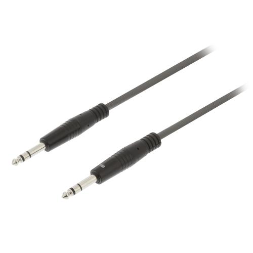 Sweex SWOP23020E30 Stereo Audiokabel 6.35 mm Male - 6.35 mm Male 3.0 m Donkergrijs