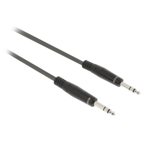 Sweex SWOP23020E50 Stereo Audiokabel 6.35 mm Male - 6.35 mm Male 5.0 m Donkergrijs