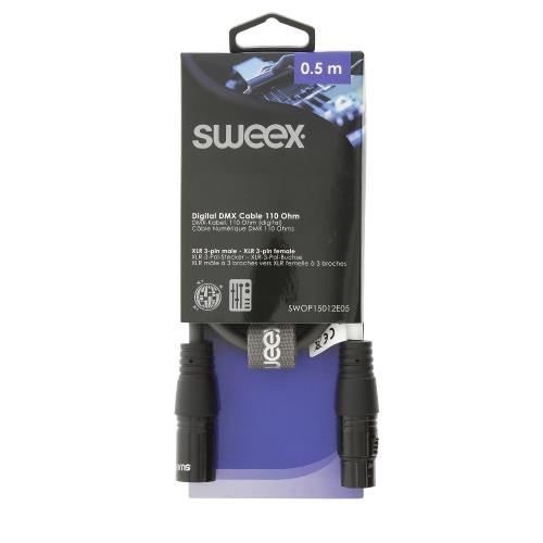 Sweex SWOP15012E05 XLR Digitale Kabel XLR 3-Pins Male - XLR 3-Pins Female 0.50 m Donkergrijs