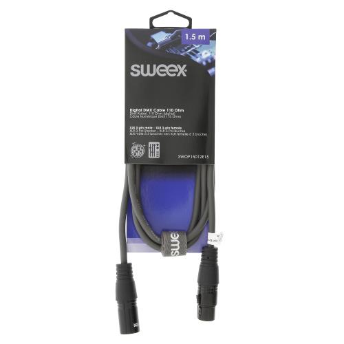 Sweex SWOP15012E15 XLR Digitale Kabel XLR 3-Pins Male - XLR 3-Pins Female 1.5 m Donkergrijs