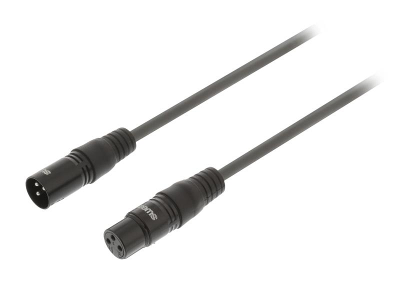 Sweex SWOP15012E100 XLR Digitale Kabel XLR 3-Pins Male - XLR 3-Pins Female 10.0 m Donkergrijs