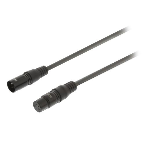 Sweex SWOP15500E100 XLR Digitale Kabel XLR 5-Pins Male - XLR 5-Pins Female 10.0 m Donkergrijs