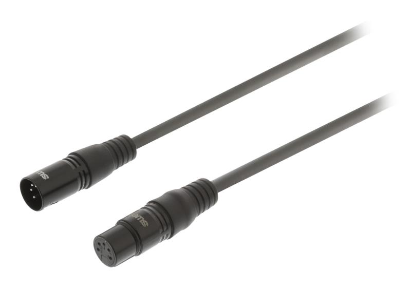 Sweex SWOP15500E200 XLR Digitale Kabel XLR 5-Pins Male - XLR 5-Pins Female 20.0 m Donkergrijs