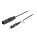 Sweex SWOP15205E15 XLR Mono Kabel XLR 3-Pins Male - RCA Male 1.5 m Donkergrijs