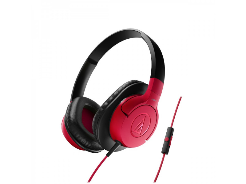 Audio Technica ATH-AX1IS portable hoofdtelefoon rood
