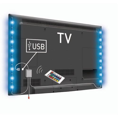 König KNM-ML2RGB USB TV-mood light LED 2 strips 50 cm RGB met afstandsbediening