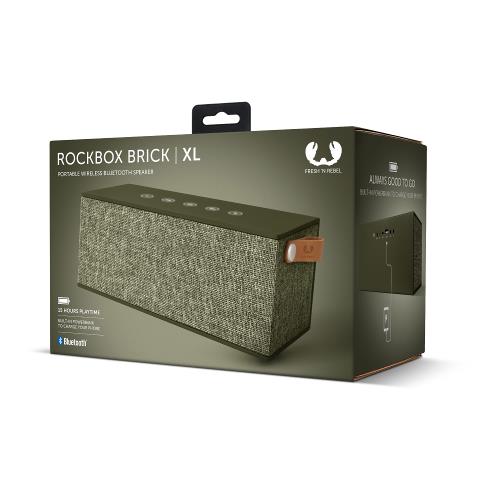 Fresh 'n Rebel 1RB5500AR Bluetooth-Speaker Rockbox Brick XL Fabriq Edition 20 W Army