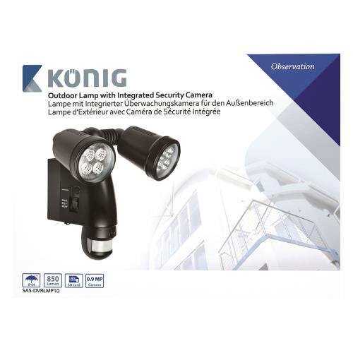 König SAS-DVRLMP10 Lamp met Geïntegreerde Camera