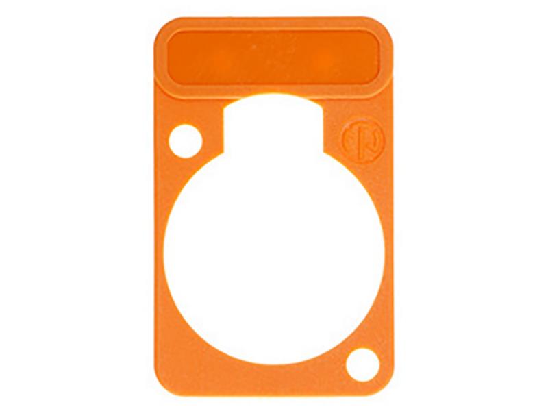 Neutrik DSS-3 Colour-coded marking plate Oranje