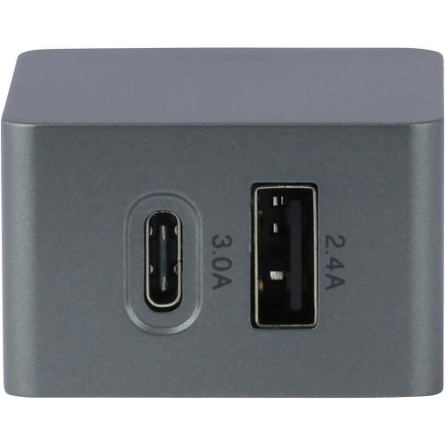 GP WA51 Lader 2 - Uitgangen 2.4 A USB / USB-C Zwart