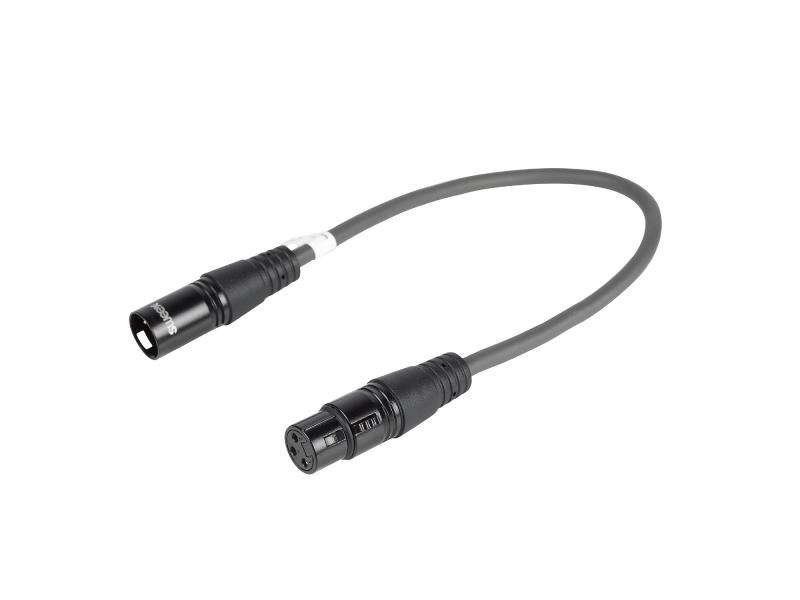 Sweex SWOP15720E03 XLR Digitale Kabel XLR 3-Pins Female - XLR 5-Pins Male 0.30 m Donkergrijs