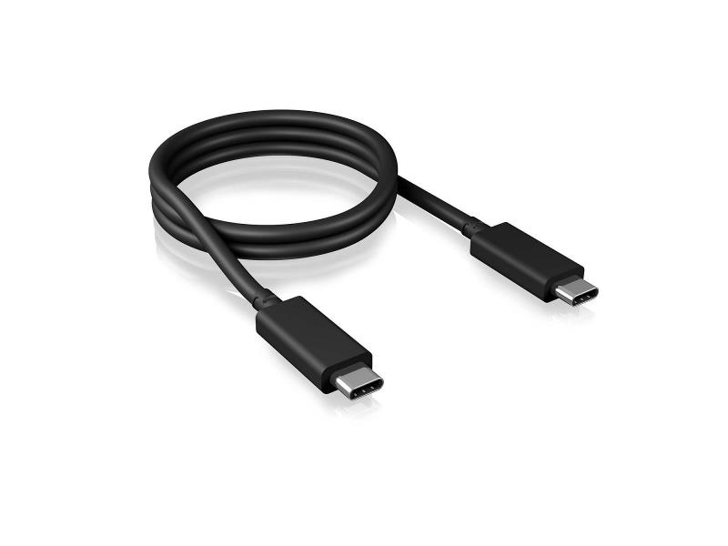 ICY BOX 60242 USB 3.1 Kabel USB-C Male - USB-C Male Rond 50 cm Zwart