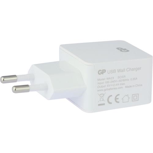 GP  Lader 1 - Uitgang 2.4 A Micro-USB Wit