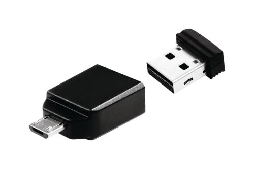 Verbatim 49821 16 GB* NANO USB-station met micro USB-adapter