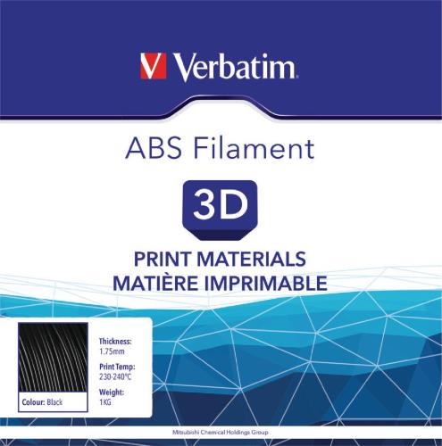 Verbatim 55010 3D-printingmateriaal ABS Filament 1,75mm 1kg - Zwart